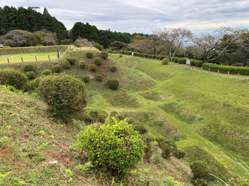 山中城 西の丸の障子堀