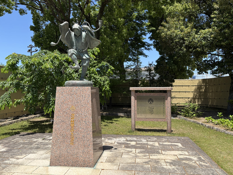 初代中村勘三郎生誕像 中村公園内 名古屋市中村区