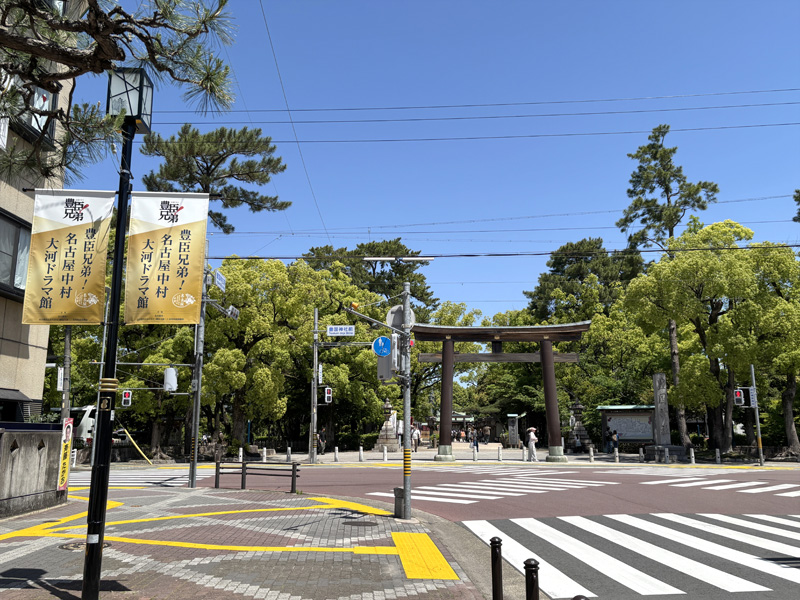 豊国神社 社前 到着直前の参道風景 名古屋市中村区