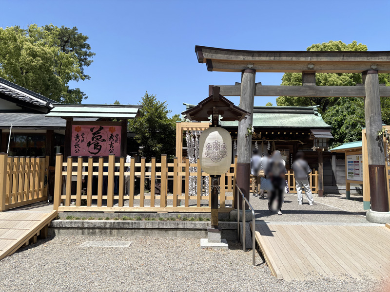 豊国神社 鳥居正面と拝殿 名古屋市中村区